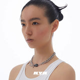 KVK THE BLOSSOM reconfigurable necklace with elements from the Peach Blossom collection