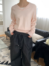 Loosefit v neck knit(8color)