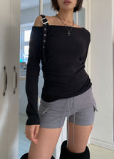 ベルトショルダーアンバルTシャツ