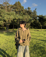 Lune Cable Half Zip-Up Hoodie Knit
