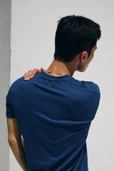 Cool curve half t-shirts(Aquablue)