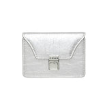 Modic Buckle 3 Layer Accordion Card Wallet Silver