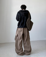 Shaggy Angora Knit Zip-Up