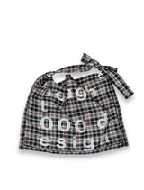 000 Design Check Tie Bag / Black