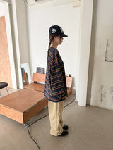 マルチストライプボクシーT