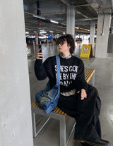 No.1044 EZ レターリングニット (4color)
