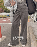 【MADE】Velvet wide pants