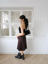 belt suede shoulder bag