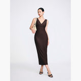 Olivia Dress in Espresso
