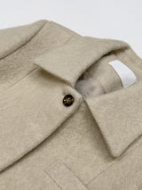 [wool95%] サンダーカラーウールハーフコート
