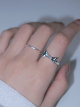 925silver パターンドスリムシルバーリング