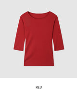 [1+1] Pose Round Three Quarter T-shirt
