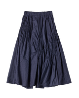 26SS WOMAN チェックシャーリングロングスカート
