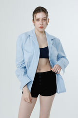 ツイルフェイデッドシャツ_LIGHT BLUE
