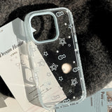 Summer Blue Edge Fresh Mood Minimal iPhone Case