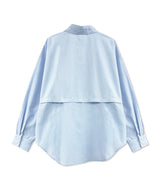 UNISEX 2WAYハートシャツ ブルー