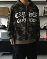 HY ミリタリーコットンフーデッドジップアップ (2C)