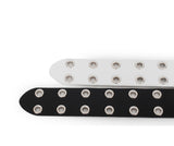 Rat Double Eyelet Long Leather Belt