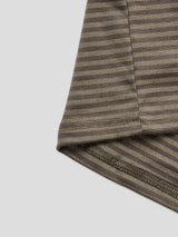 Smoke stripe slim half-sleeves 2color
