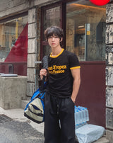 サバードリンガープリントショートスリーブTシャツ