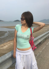 TRACK EYELET BERMUDA PANTS (3color)