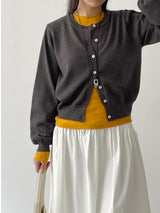 Ritz Balloon Fit Round Knit Cardigan