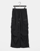 Shuble Zipper Pintuck Cargo Nylon Two-Way Pants