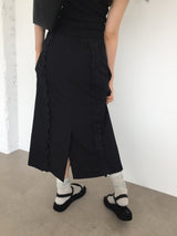 Border frill pencil skirt (2color)