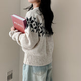 Yup Winter Snowflake Round Knitwear