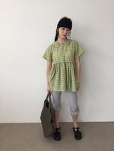 Plaid collar dress (3color) 