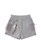 Lace Cargo Pants (Grey)