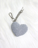 cupid heart keyring (silver)