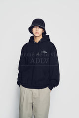 24FW アップサイドダウンロゴナッピングズリーフーディーブラック