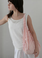 Linen Shirring Sleeveless Top_Ivory