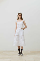 CUDDLY SLEEVELESS TOP / WHITE