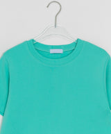 チビ カラー ベーシック セミクロップ 半袖Tシャツ