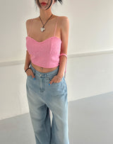 BLACKPINK Tweed Backless Bustier