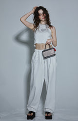 CHAIN SLEEVESS T-SHIRT