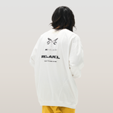 RELABEL 23AW Linear Deconstructed Split Print Long Sleeve