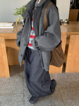 Pmu カーブド ローデニム バルーン ワイドパンツ