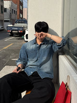 Vine two pocket denim shirt