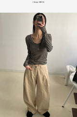 734 ピーチバルーンワイドパンツ