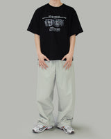 Bling lettering short sleeve t-shirt