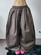 トリーティーマルチストリングコットンロングパンツ5カラー