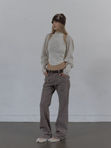 LINE BOOTCUT PANTS / MOCHA