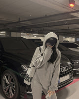 Hooded hoodie & pants set