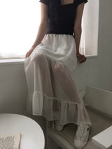 シフォンマキシスカート