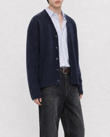 (UNISEX)ニット Vネック カーディガン