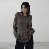 Loose drop label knit