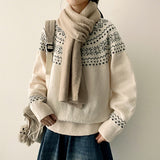 Snowflake Pogeun Nordic Round Knitwear